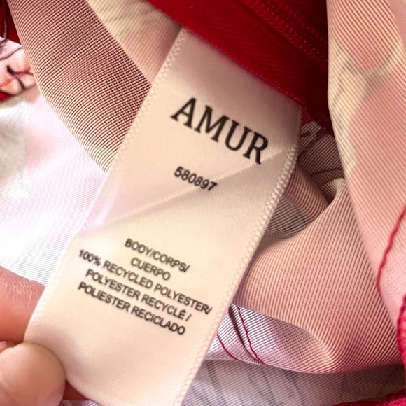 AMUR | ODINA Fuchsia High-Waisted Floral Long Skirt Sz 0 - Picture 13 of 15